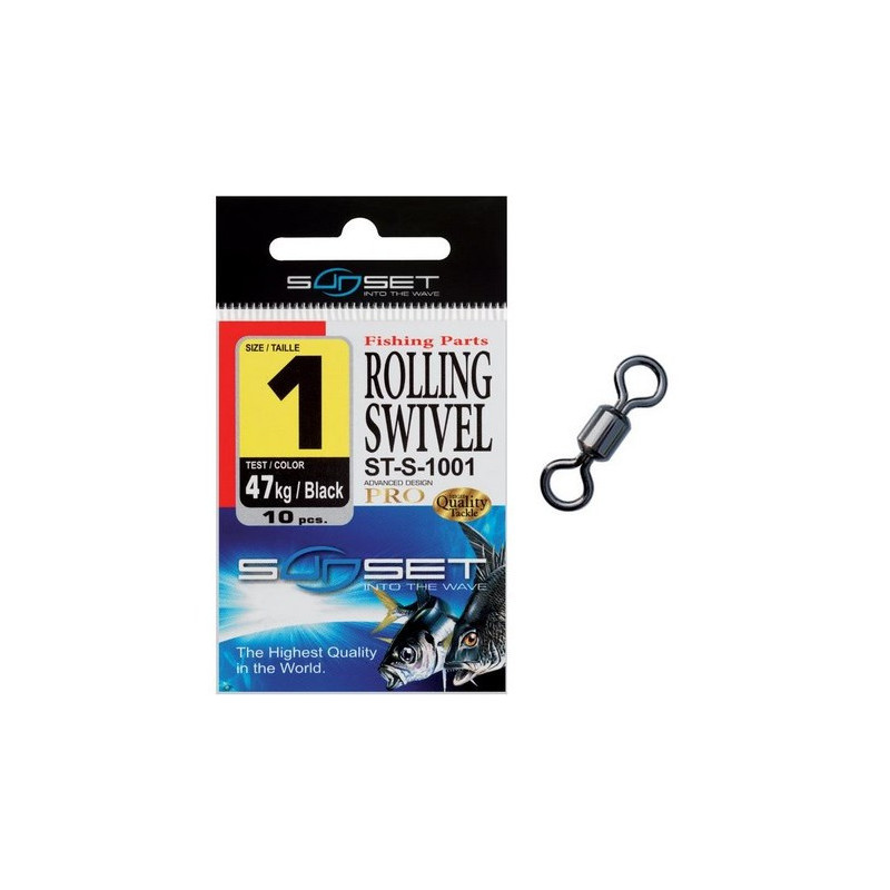 GIRELLA DA PESCA SUNSET ROLLING SWIVEL 14KG